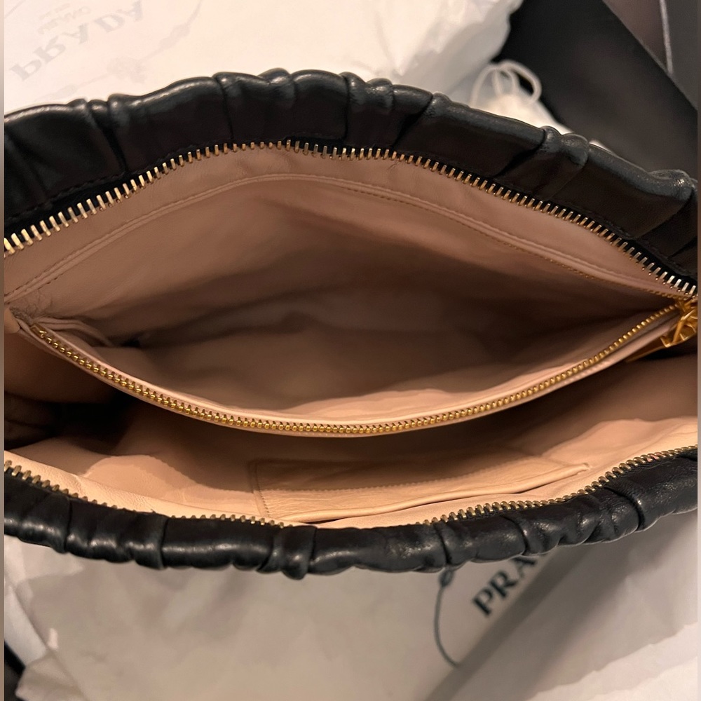 Prada Black nappa leather clutch bag * authentic - Picture 10 of 10